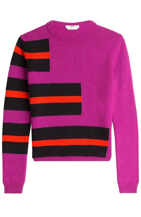 fendi pull over|fendi high low cashmere jumper.